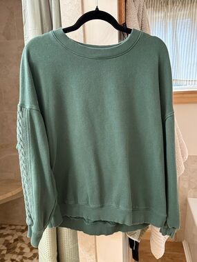 Aerie Green Crewneck Sweatshirt